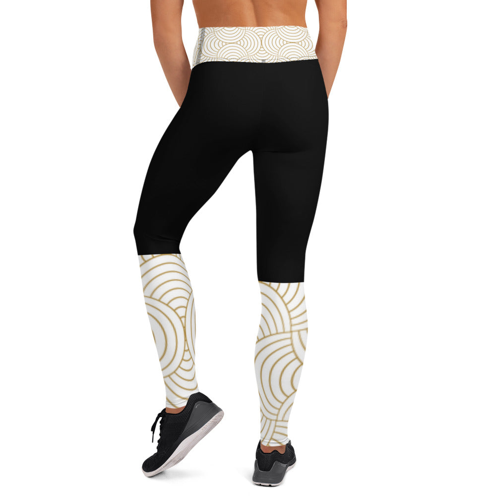 Black and Gold Majestic Legging