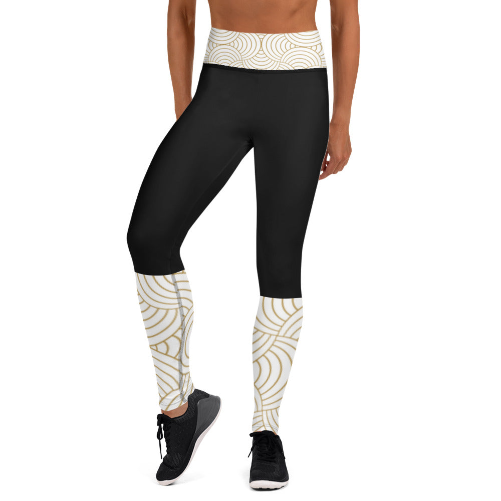 Rose Print Capri leggings