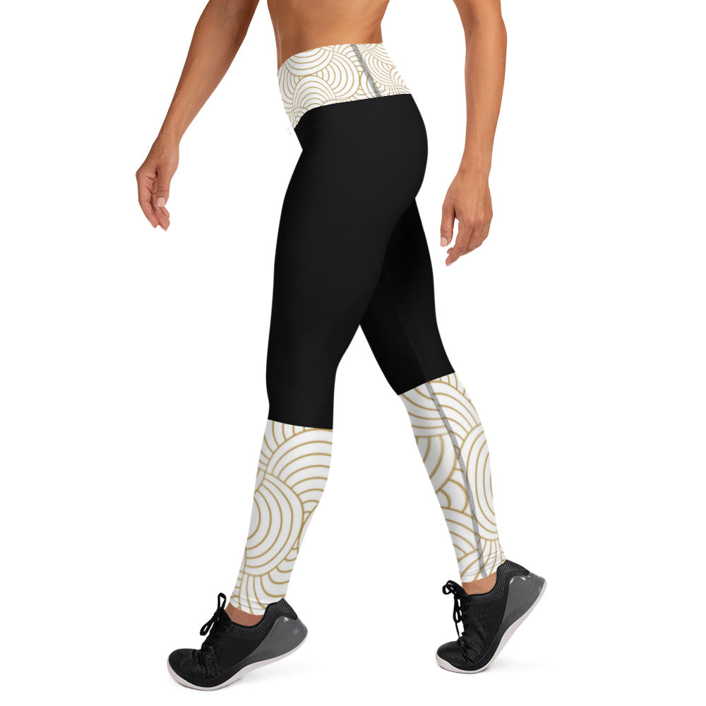 Black and Gold Majestic Legging