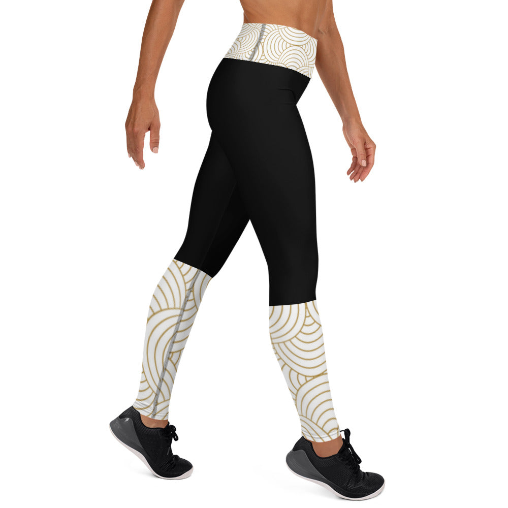 Black and Gold Majestic Legging