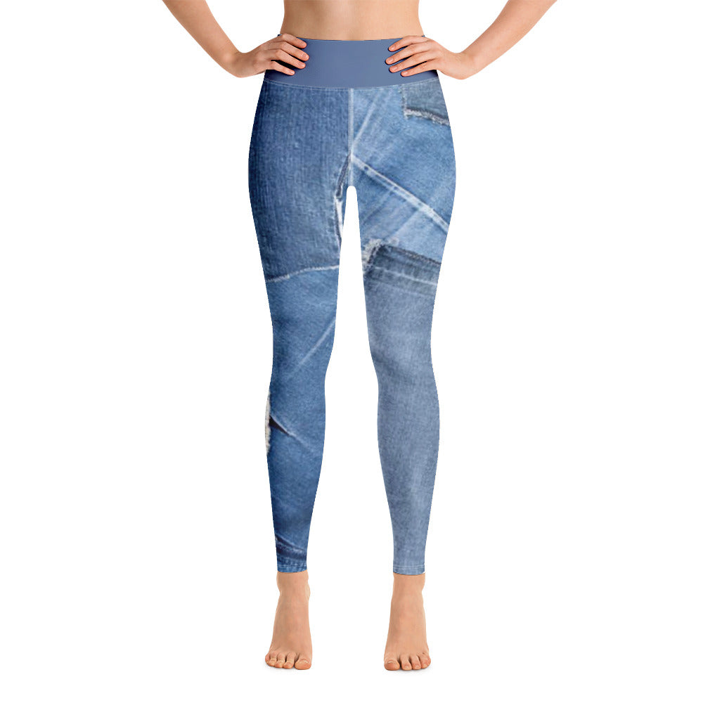 Funky Denim Look Leggings