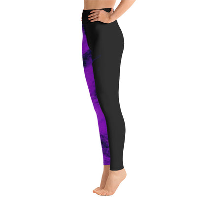 Purple Brush and Black Leggings