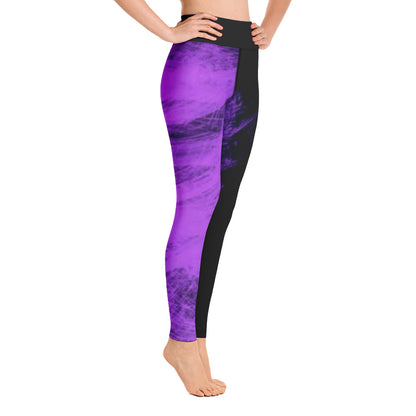 Purple Brush and Black Leggings