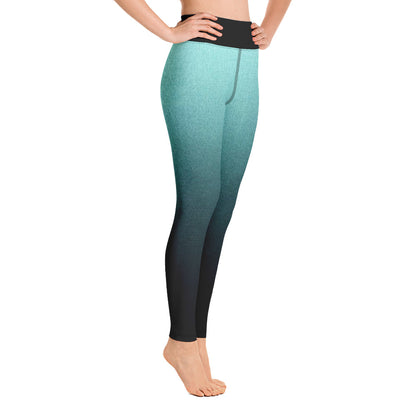 Turquoise and Black Ombré Leggings